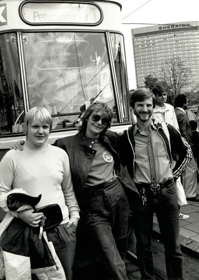 Rahmenprogramm München 1983 — Stadtrundfahrt mit der Straßenbahn, Klaus Wolf und Josef Strater