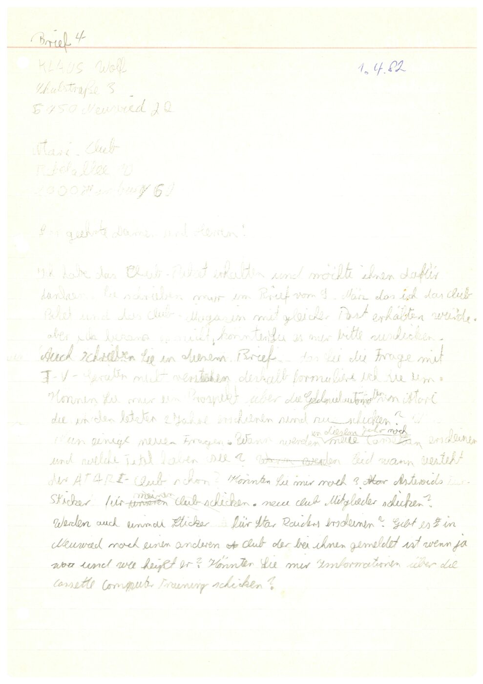 April 1982: Brief