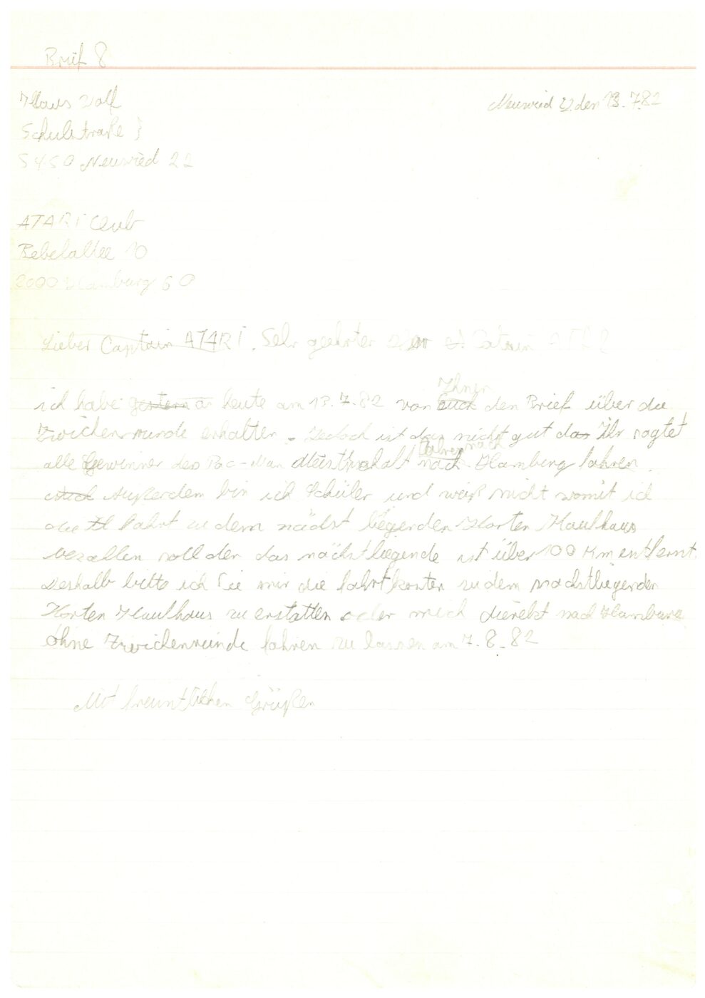 13. Juli 1982