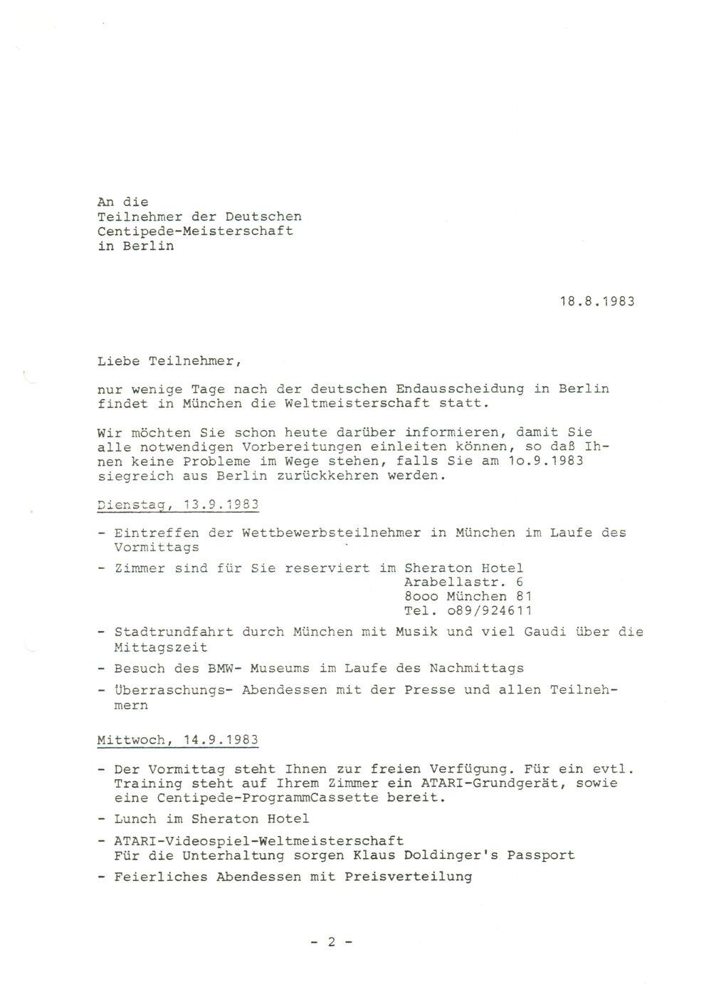 Ablaufplan WM München S.1