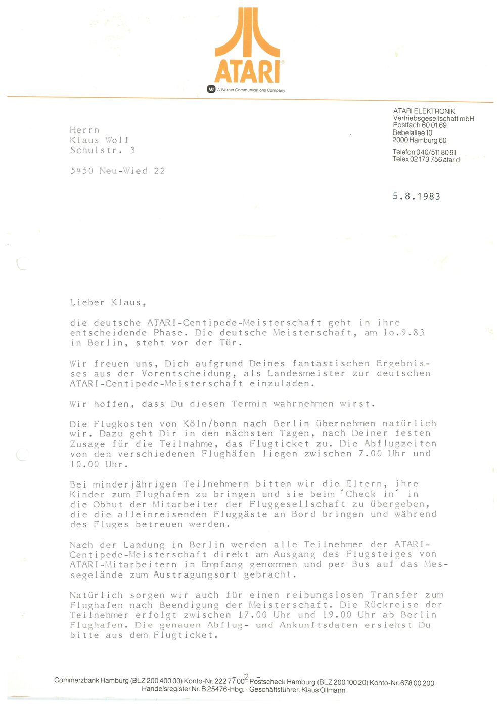 5. Aug. 1983: Einladung Berlin S.1