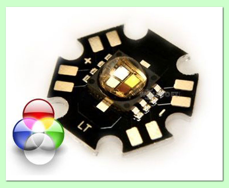 Highpower 3W RGBW-Leds for 12V usage