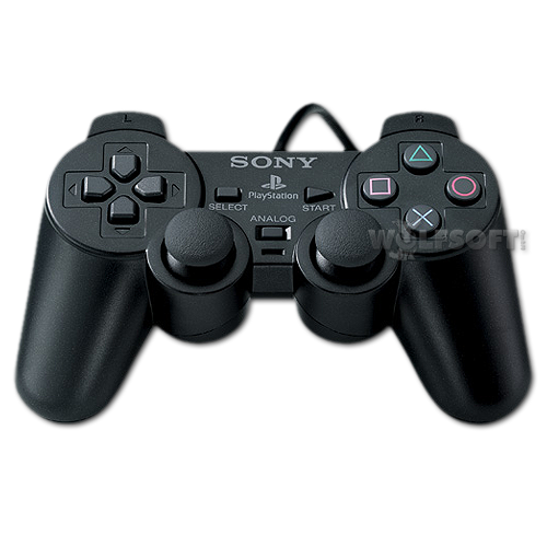 Playstation 2 Original Controller Dual Shock (Schwarz) neu