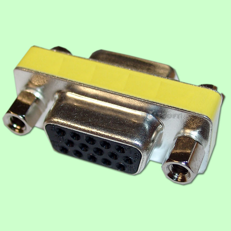 Mini Gender Changer VGA HD15F-HD15F (weiblich-weiblich)