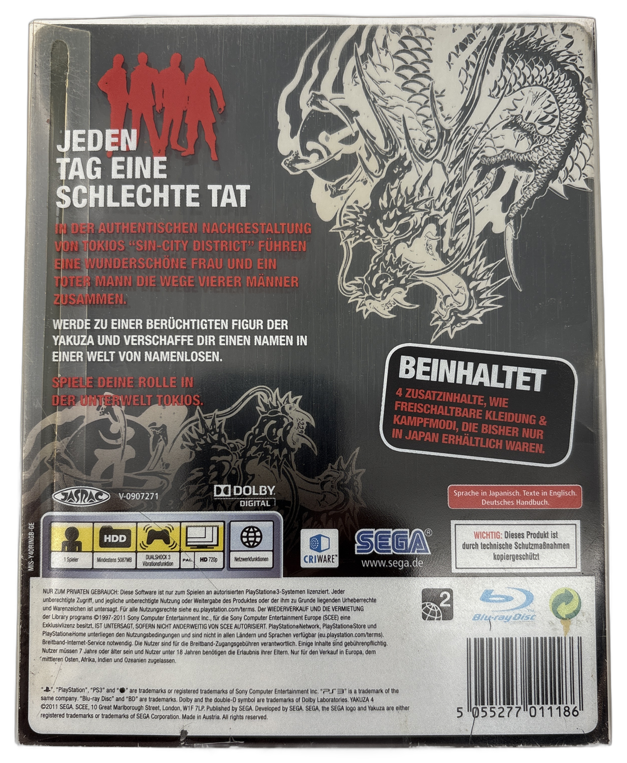 Yakuza 4 (PlayStation 3) — komplett, Zustand B