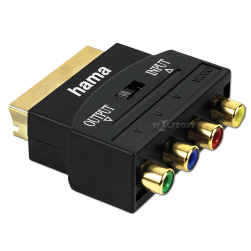 YUV-Adapter auf Scart vergoldet