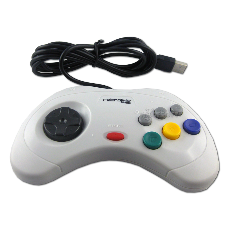 Sega Saturn Style Controller 6 Button USB