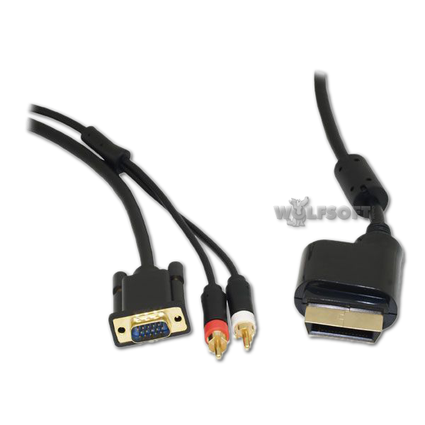 5.1 VGA-HD-Kabel Gold m. Opt. Ausgang XBOX 360