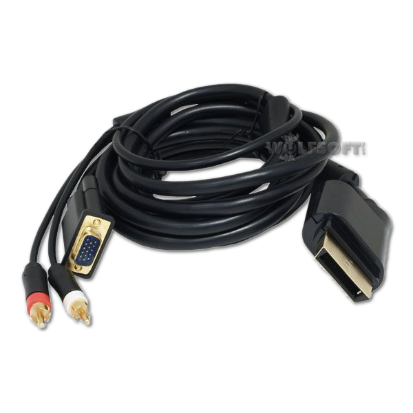5.1 VGA-HD-Kabel Gold m. Opt. Ausgang XBOX 360