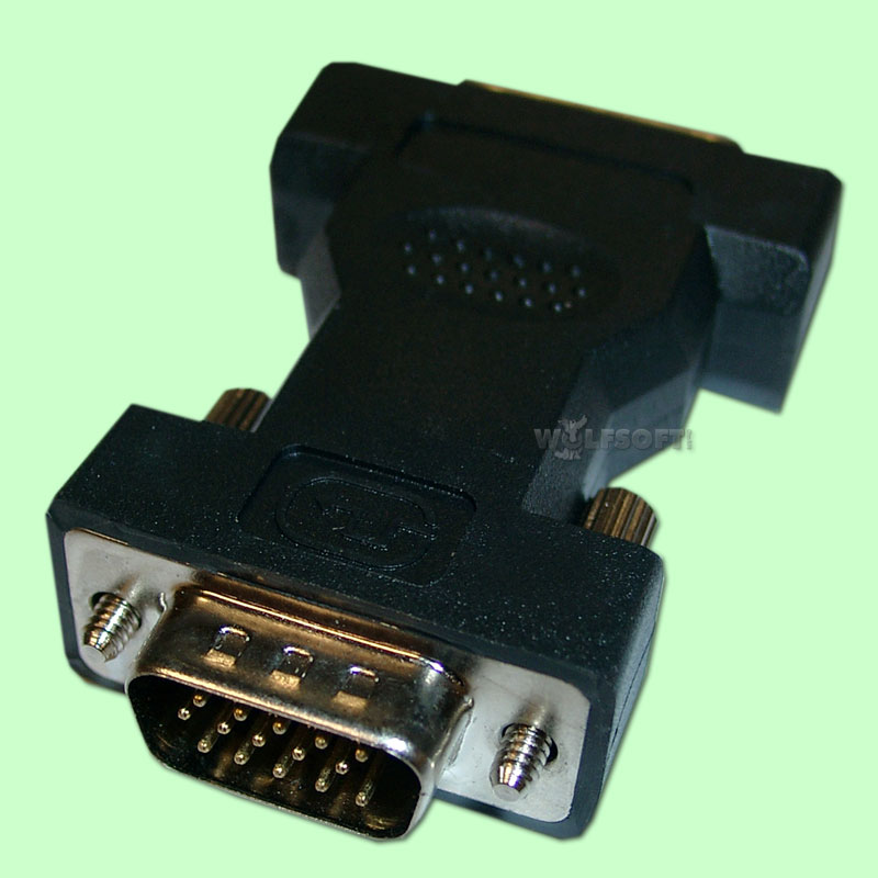 DVI-I VGA Adapter, (24+5 weiblich, HD15 männlich)