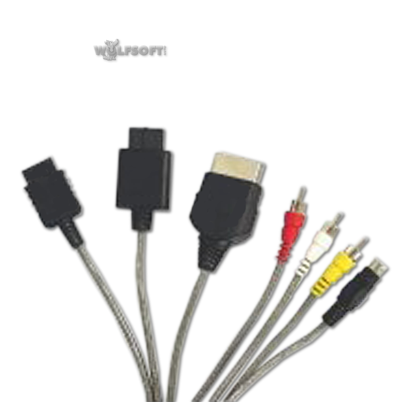 3in1 AV/SVHS Kabel für NGC/PS2/XBox