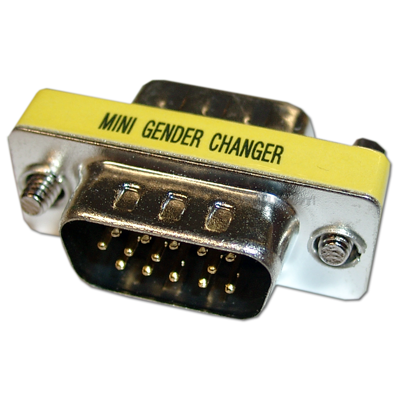 Mini Gender Changer VGA HD15M-HD15M (männlich-männlich)