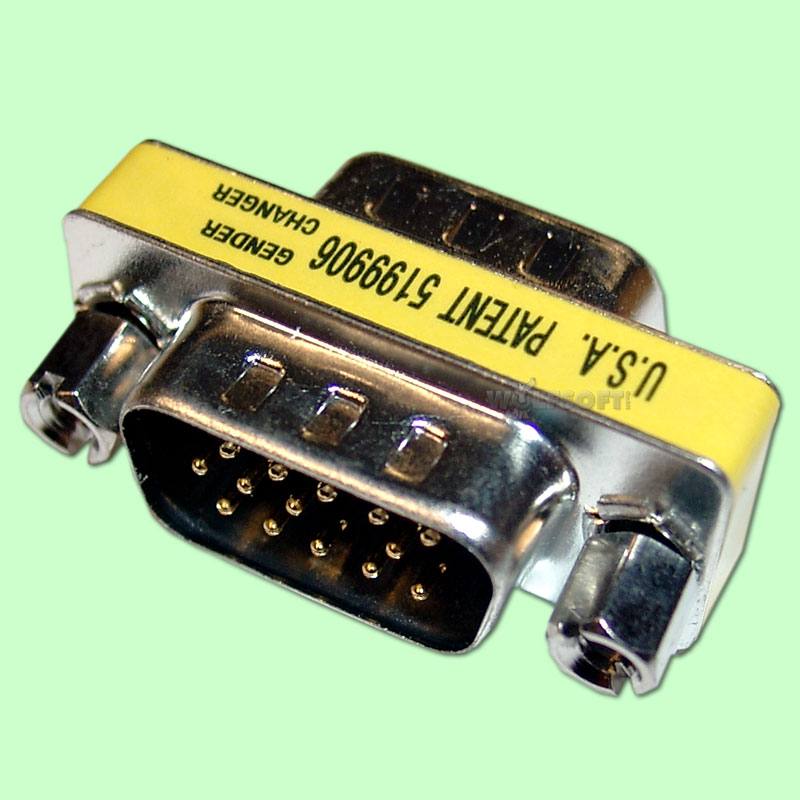 Mini Gender Changer VGA HD15M-HD15M (männlich-männlich)