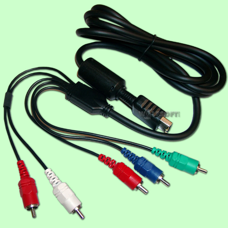 Component Cable inkl. Audio out  PS2 / PS3 2m (YUV)