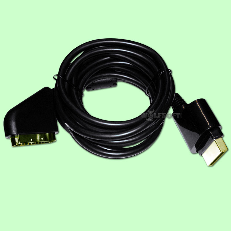 XBOX 360 RGB Scart Kabel sw