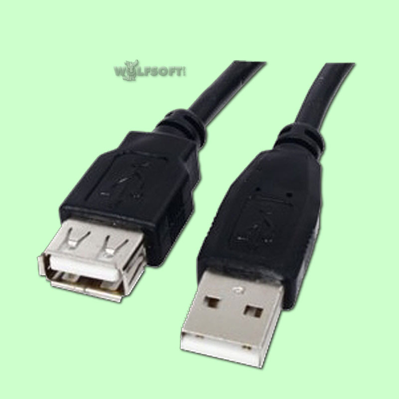 USB Verlängerung 3m schwarz