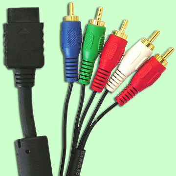 Component Cable inkl. Audio out  PS2 / PS3 2m (YUV)