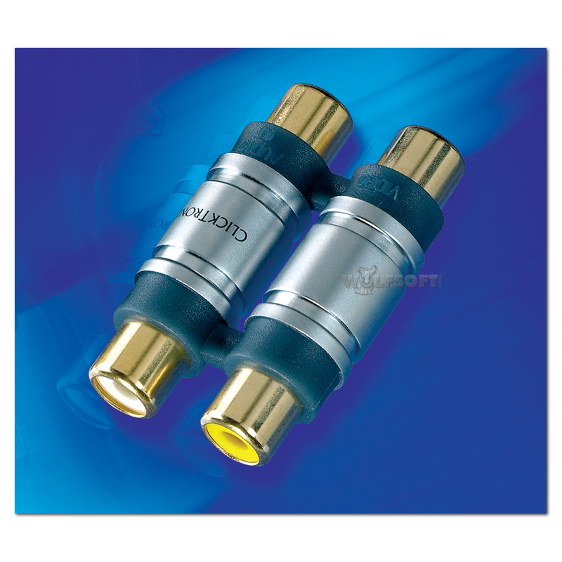 Cinch Adapter Buchse-Buchse 2-fach HC003 2xRCA jack