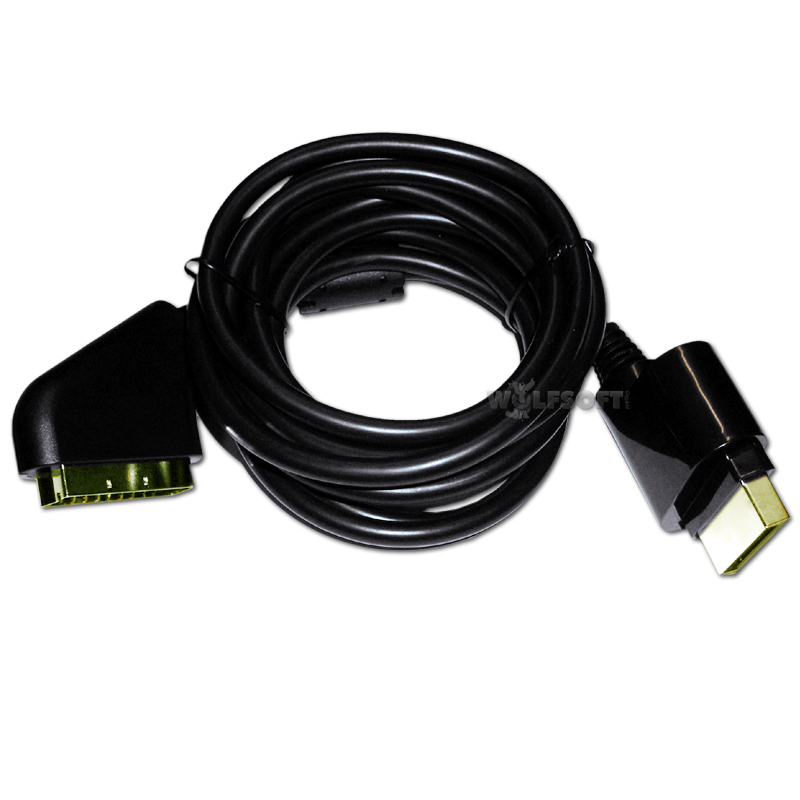 XBOX 360 RGB Scart Kabel sw