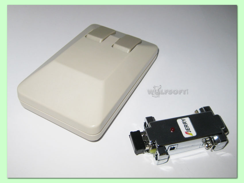 Amiga Tank Maus optical wireless PC und Adapter für Amiga Betrieb