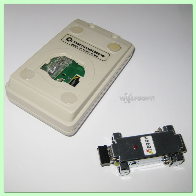 Amiga Tank Maus optical wireless PC und Adapter für Amiga Betrieb