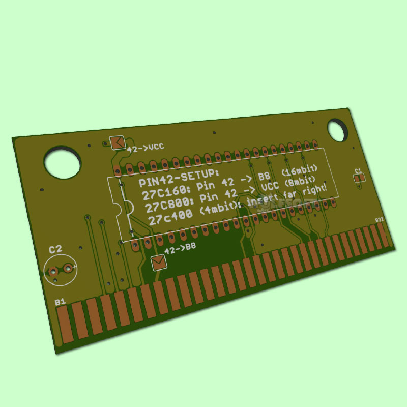 CART-PCB für MegaDrive MD/Genesis