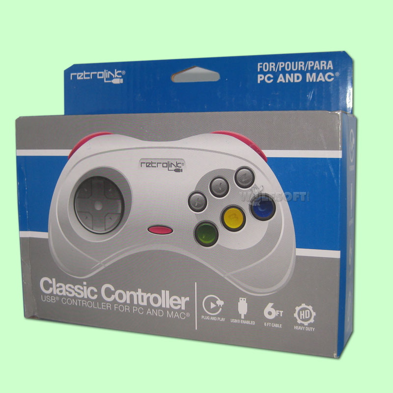 Sega Saturn Style Controller 6 Button USB