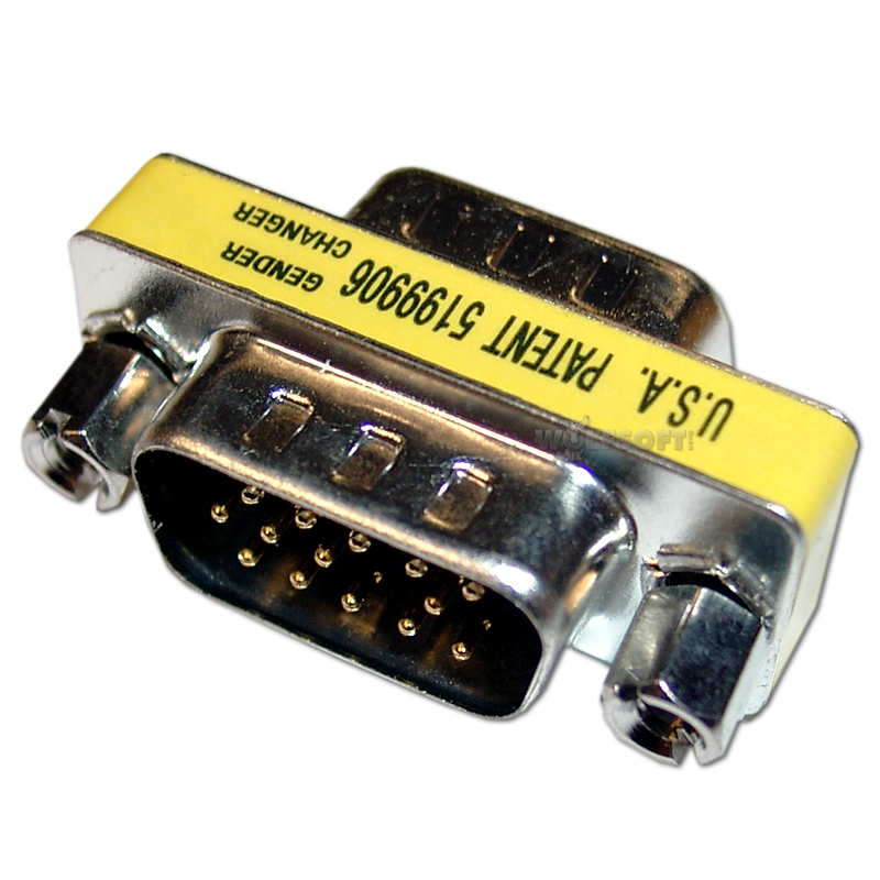 Mini Gender Changer VGA HD15M-HD15M (männlich-männlich)
