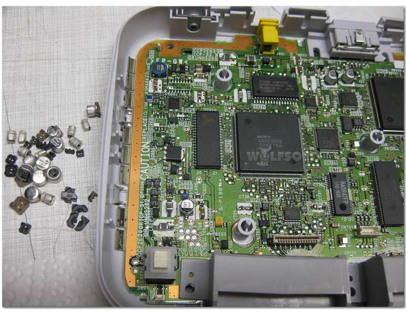 Sony PSOne (recap) Kondensatoren Austausch