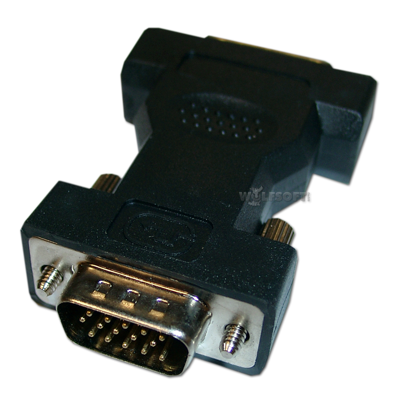 DVI-I VGA Adapter, (24+5 weiblich, HD15 männlich)