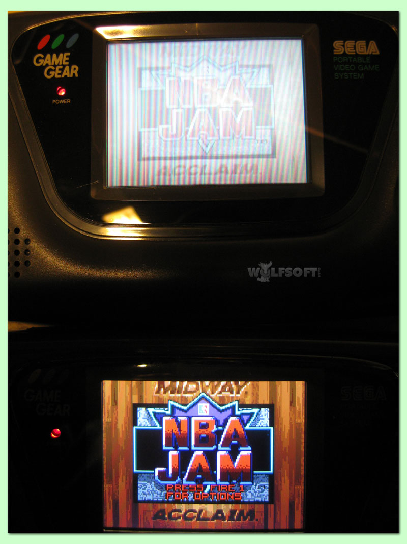 GameGear Display Tausch mit Hintergrundbeleuchtung