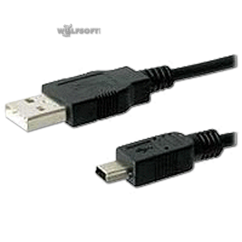 Ladekabel für PS3 Controller (1,8m) USB 2.0 A/Stecker -> B mini 5pol/Stecker
