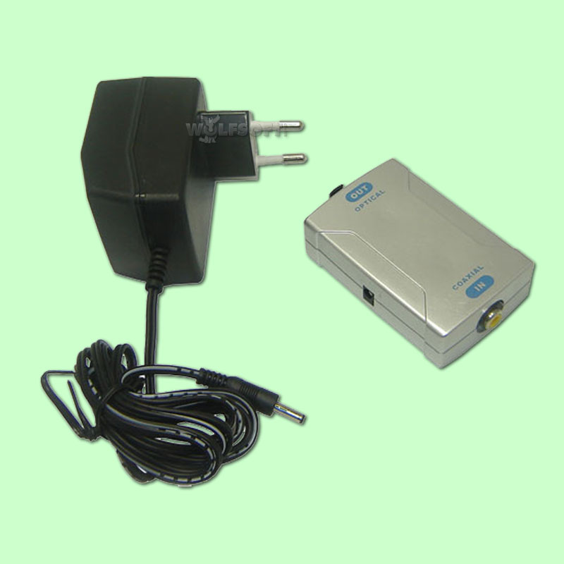 Koaxial->Opto-Wandler (inkl. Netzteil)
