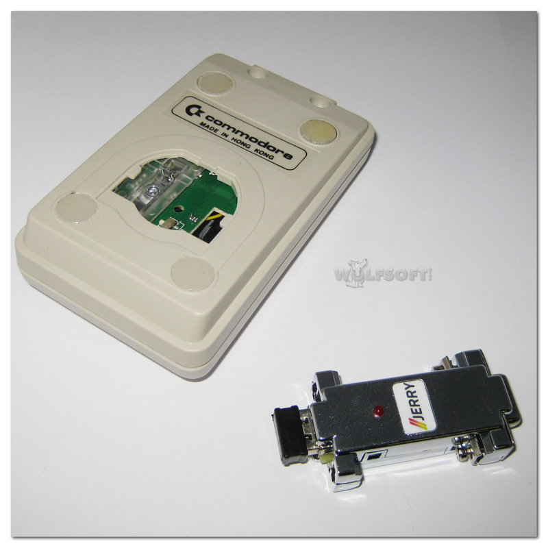 Amiga Tank Maus optical wireless PC und Adapter für Amiga Betrieb