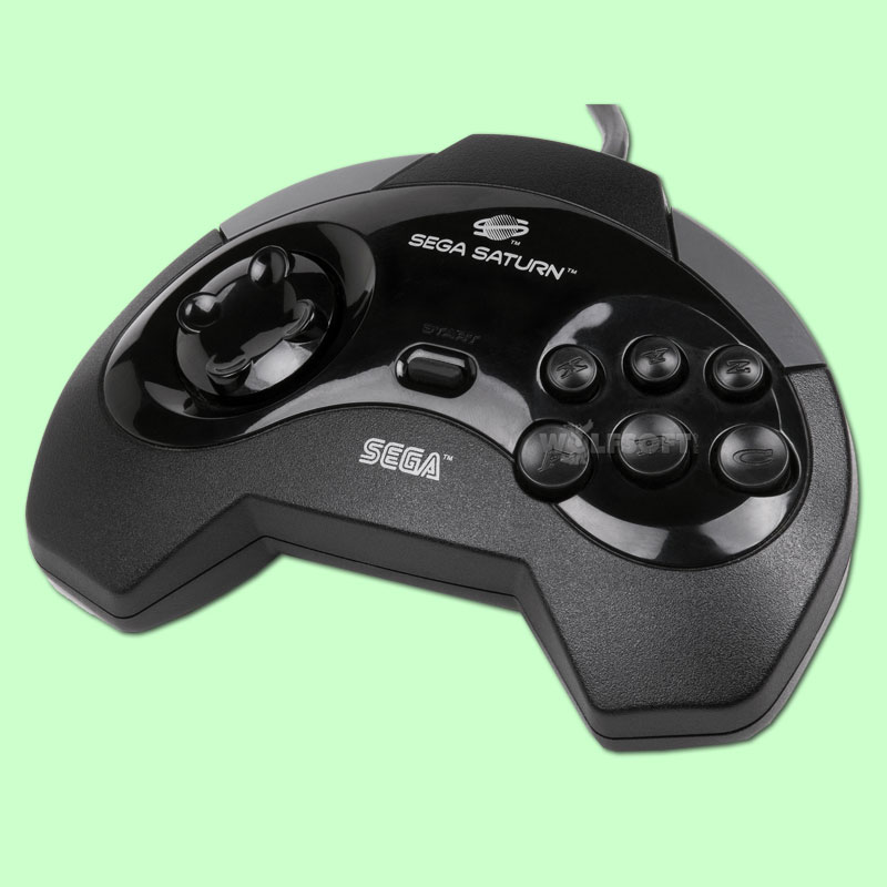 Saturn Controller black (Orginal Sega) 6 Button MK-80301