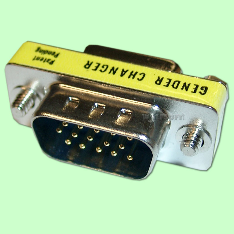 Mini Gender Changer VGA HD15F-HD15M (weiblich-männlich)