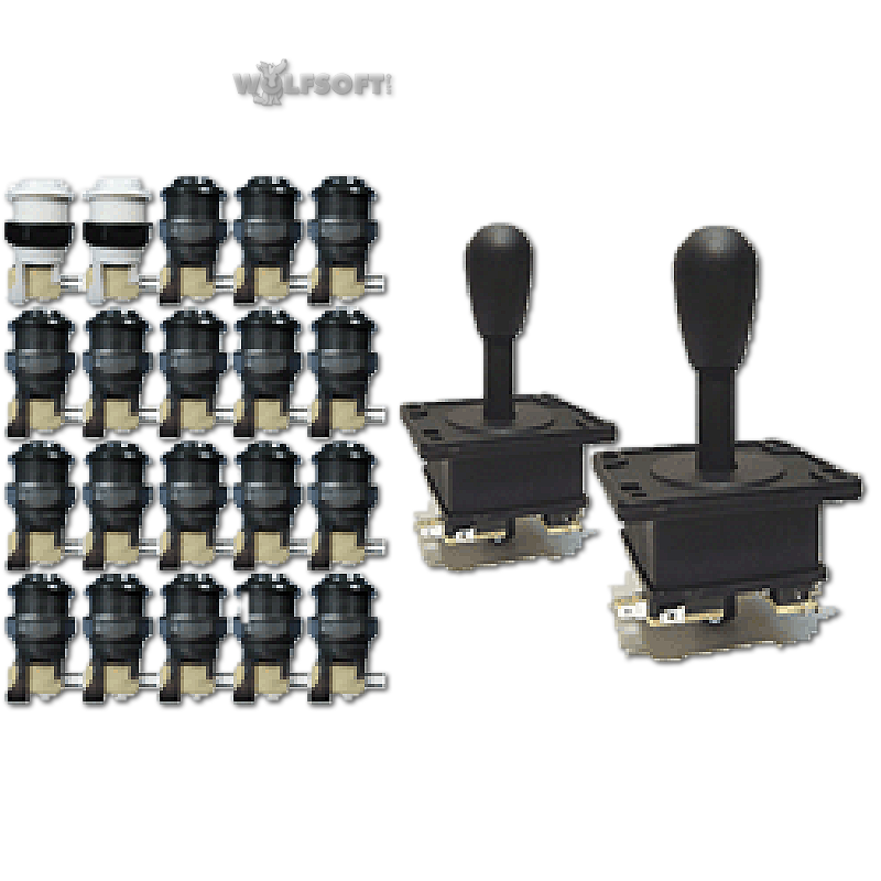 Arcade Joystick & Buttons Bundle 2 (X-Arcade)