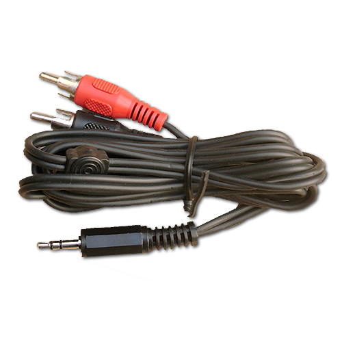 Kabel Y-Adapter 3,5 mm Klinke mänlich -> Cinch 1,5m St.