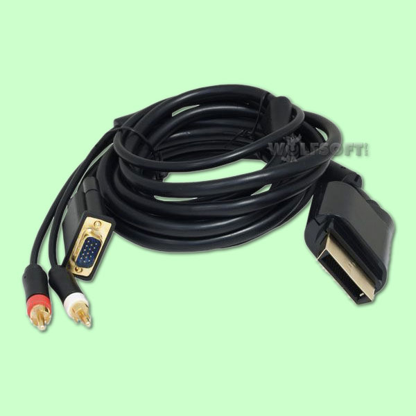 5.1 VGA-HD-Kabel Gold m. Opt. Ausgang XBOX 360