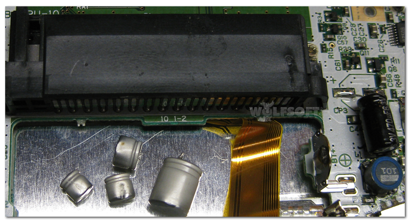 Gameboy Advance (reCAP) Kondensatoren Austausch