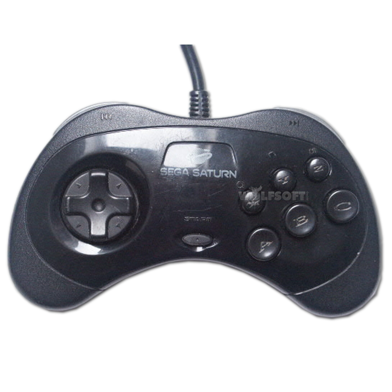 Saturn Controller black (Orginal Sega) 6 Button MK-80313