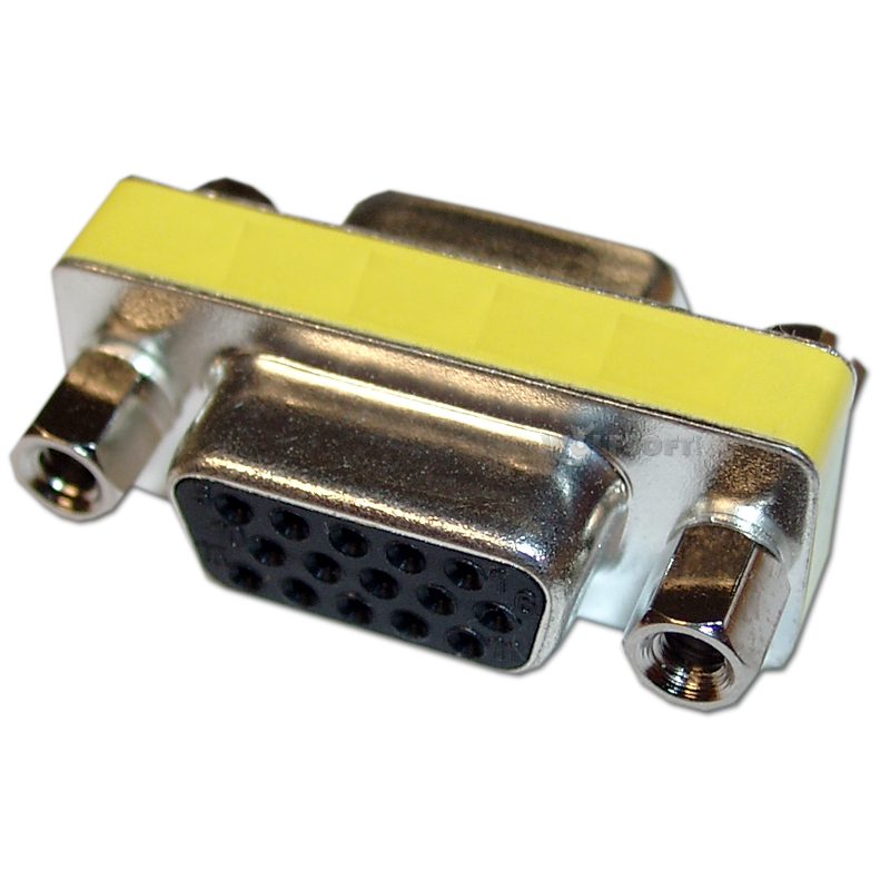 Mini Gender Changer VGA HD15F-HD15F (weiblich-weiblich)