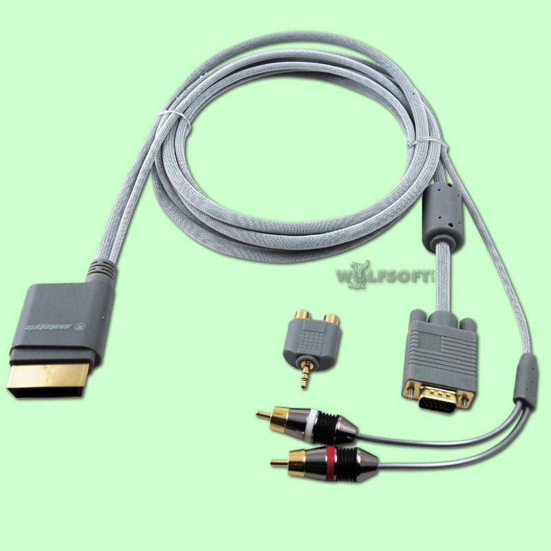 XBOX 360 PREMIUM VGA Kabel incl.  5.1 Opticalout & Cinch Out SNAKEBYTE
