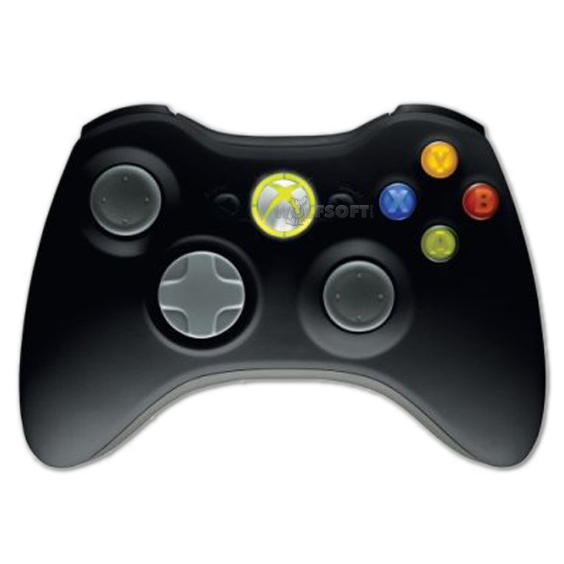 XBOX 360 Wireless Controller Schwarz (Microsoft)
