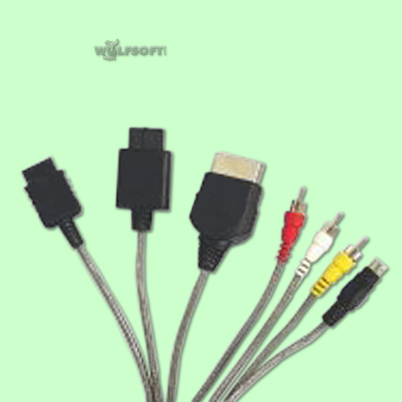 3in1 AV/SVHS Kabel für NGC/PS2/XBox