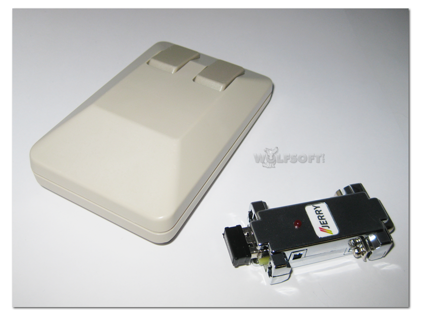 Amiga Tank Maus optical wireless PC und Adapter für Amiga Betrieb