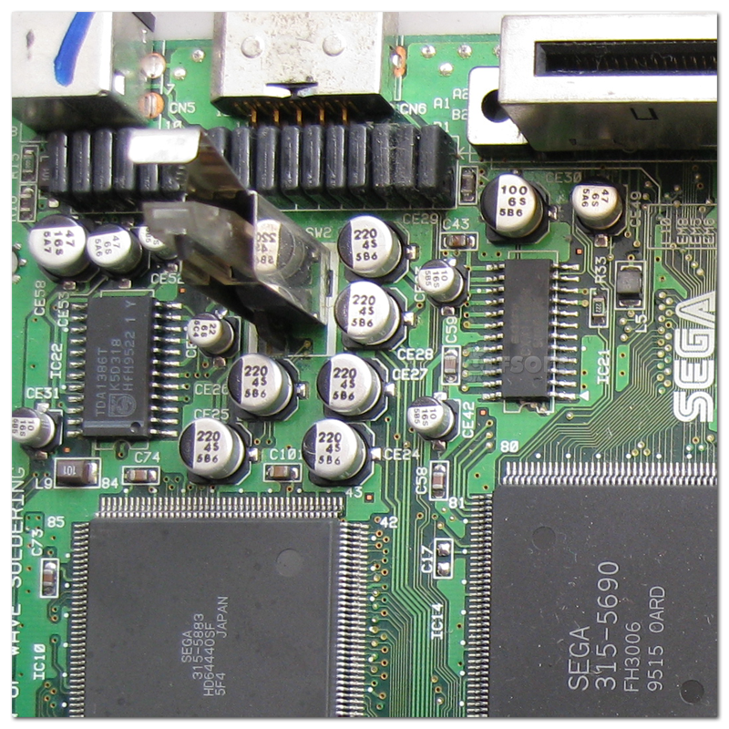 Sega Saturn (reCAP) Kondensatoren Austausch