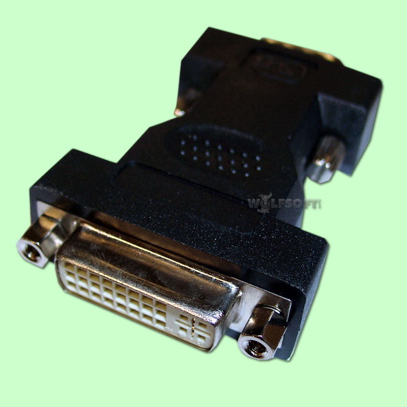 DVI-I VGA Adapter, (24+5 weiblich, HD15 männlich)