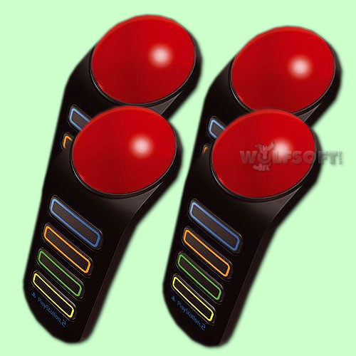 BUZZ! : Das große Quiz für PS2 incl. 4 Buzzer
