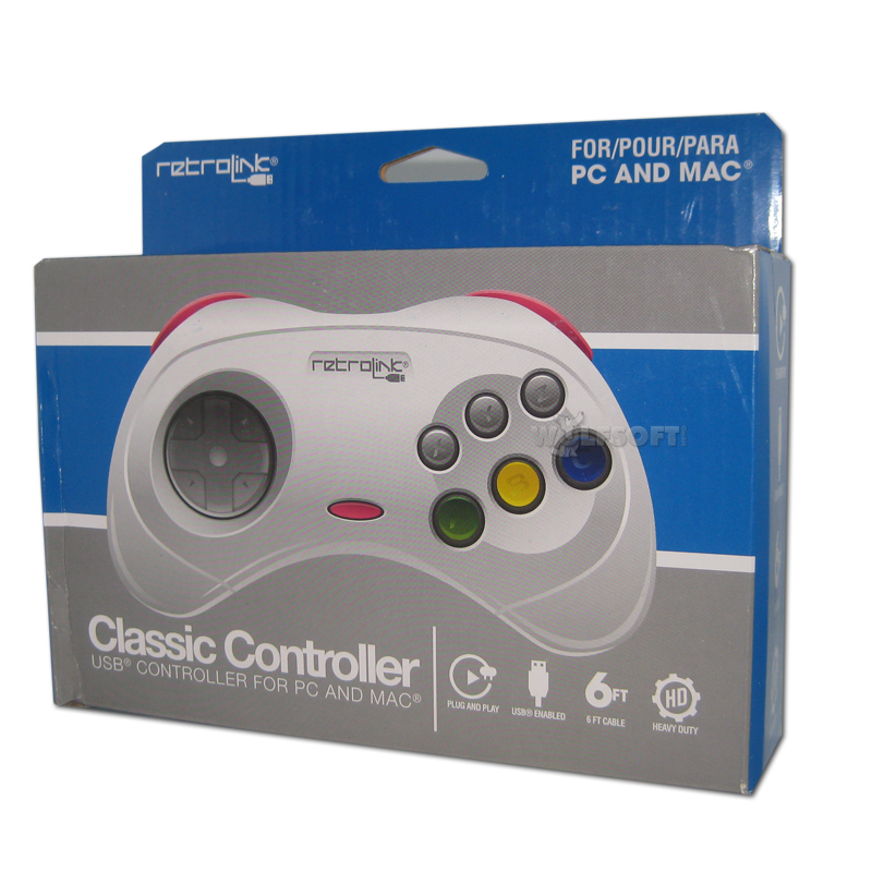 Sega Saturn Style Controller 6 Button USB